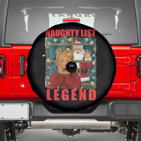Santa Christmas Movie Funny Spare Tire Cover Naughty List Legend - Wonder Print Shop