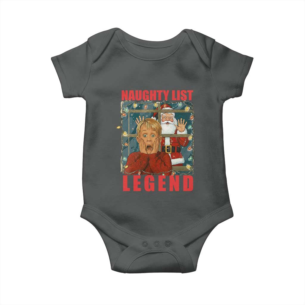 Santa Christmas Movie Funny Baby Onesie Naughty List Legend - Wonder Print Shop