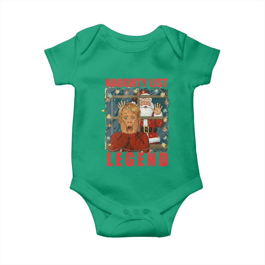 Santa Christmas Movie Funny Baby Onesie Naughty List Legend - Wonder Print Shop