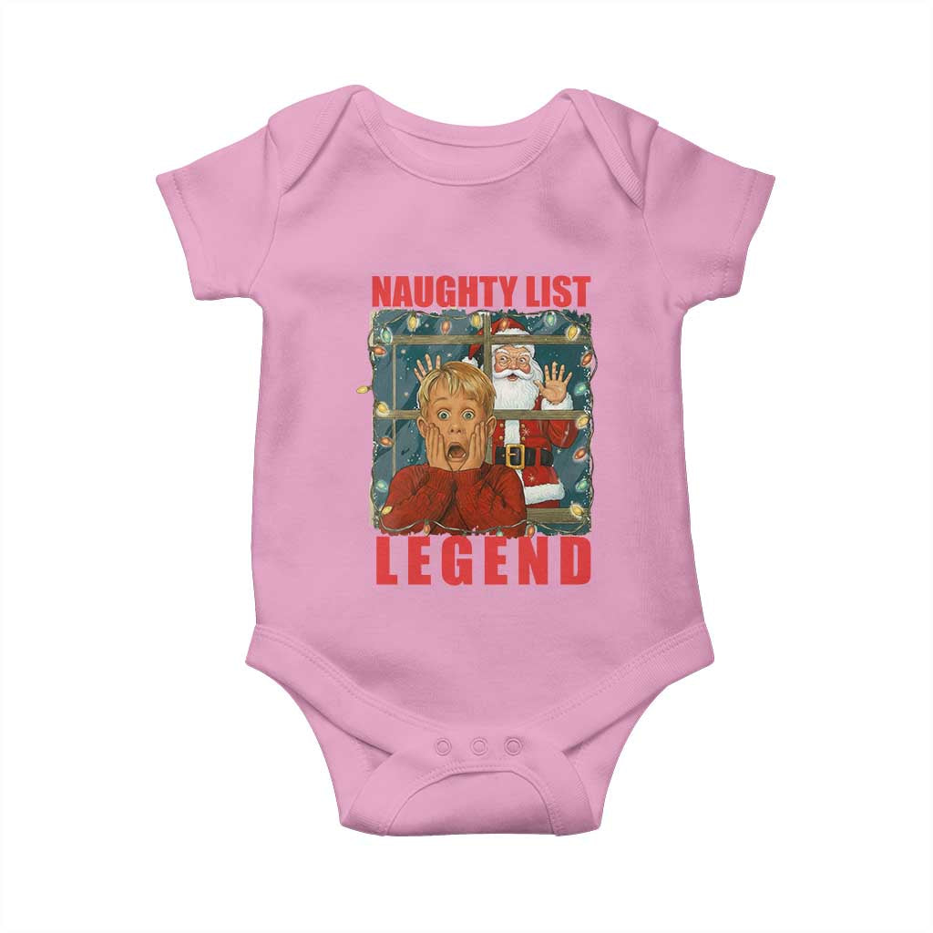 Santa Christmas Movie Funny Baby Onesie Naughty List Legend - Wonder Print Shop