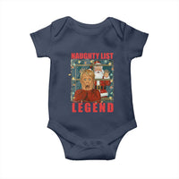 Santa Christmas Movie Funny Baby Onesie Naughty List Legend - Wonder Print Shop
