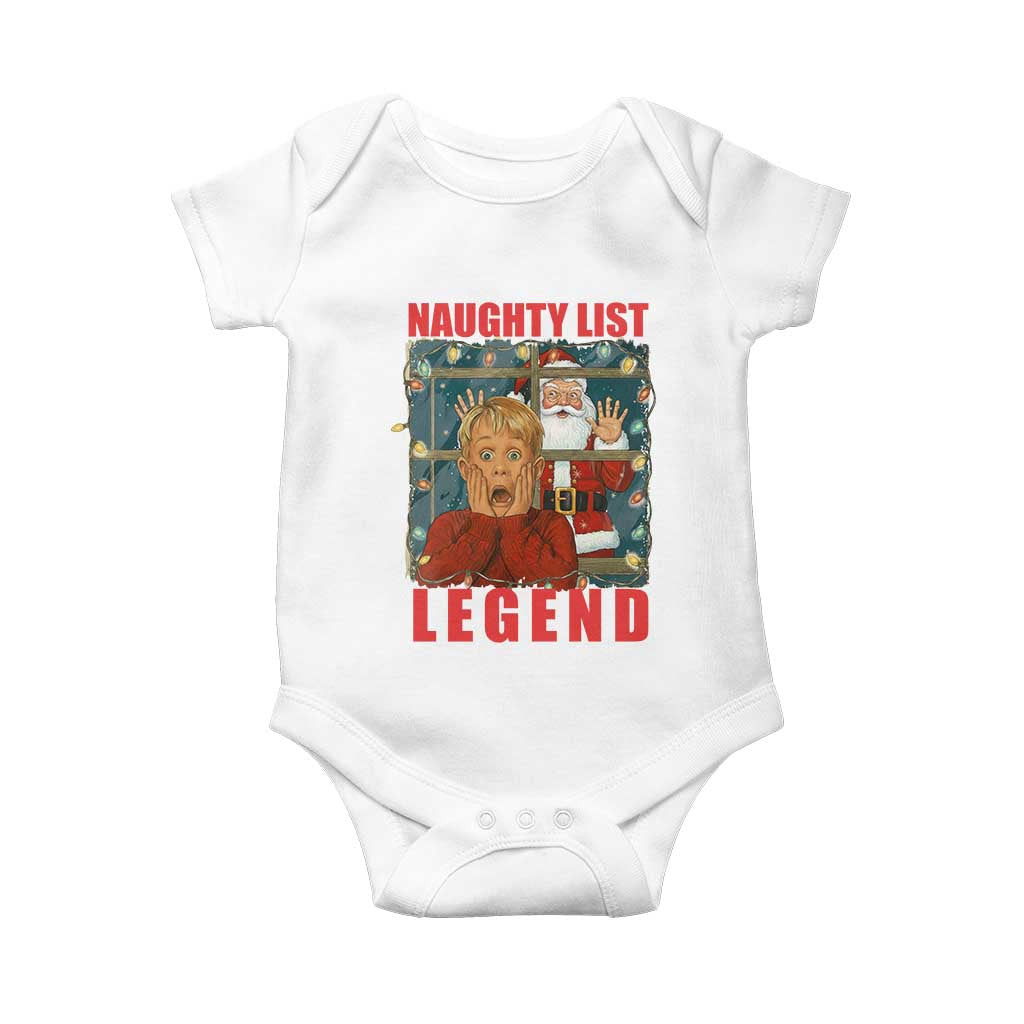 Santa Christmas Movie Funny Baby Onesie Naughty List Legend - Wonder Print Shop