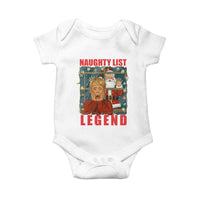 Santa Christmas Movie Funny Baby Onesie Naughty List Legend - Wonder Print Shop