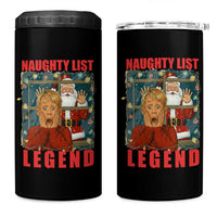 Santa Christmas Movie Funny 4 in 1 Can Cooler Tumbler Naughty List Legend - Wonder Print Shop