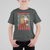 Santa Christmas Movie Funny T Shirt For Kid Naughty List Legend - Wonder Print Shop