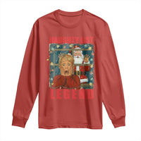 Santa Christmas Movie Funny Long Sleeve Shirt Naughty List Legend - Wonder Print Shop