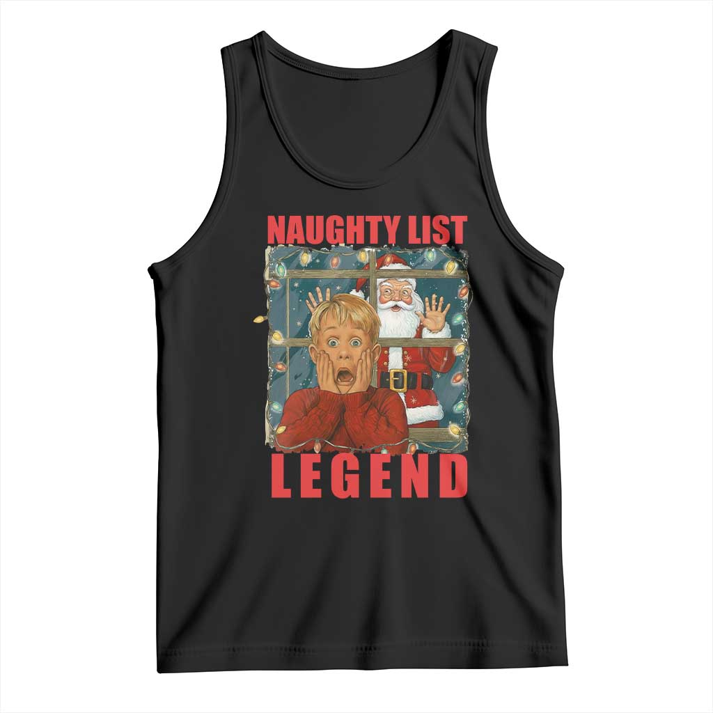 Santa Christmas Movie Funny Tank Top Naughty List Legend - Wonder Print Shop