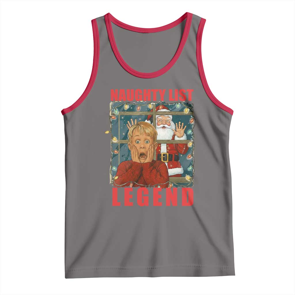 Santa Christmas Movie Funny Tank Top Naughty List Legend - Wonder Print Shop