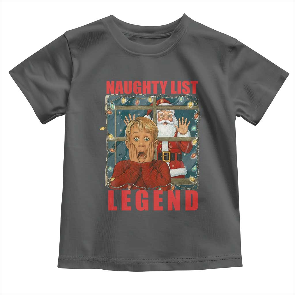 Santa Christmas Movie Funny Toddler T Shirt Naughty List Legend - Wonder Print Shop