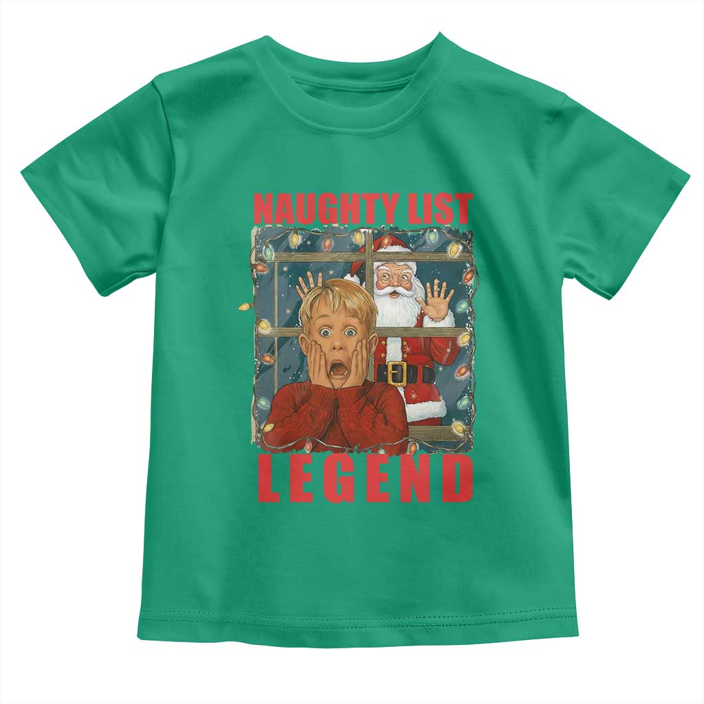 Santa Christmas Movie Funny Toddler T Shirt Naughty List Legend - Wonder Print Shop