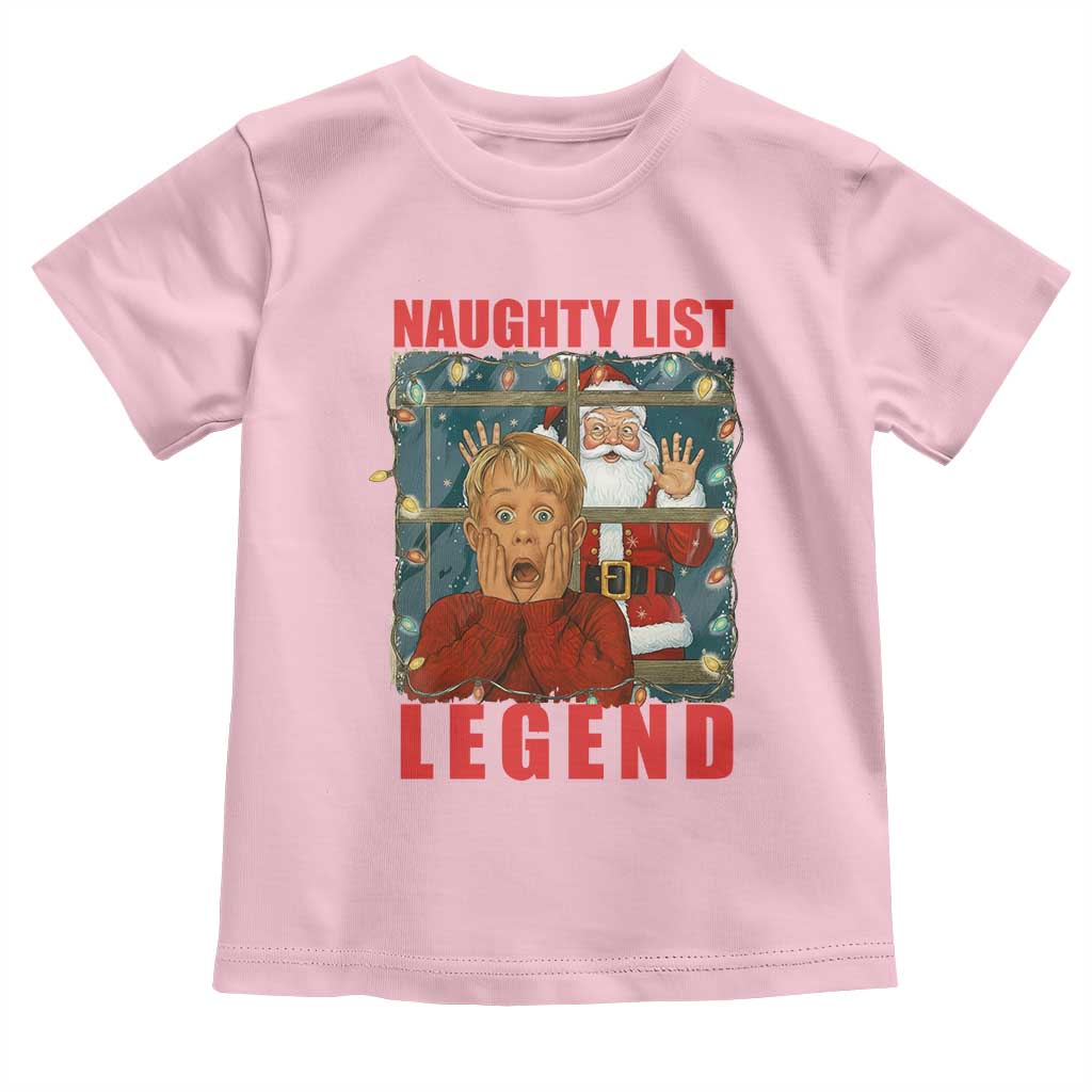 Santa Christmas Movie Funny Toddler T Shirt Naughty List Legend - Wonder Print Shop