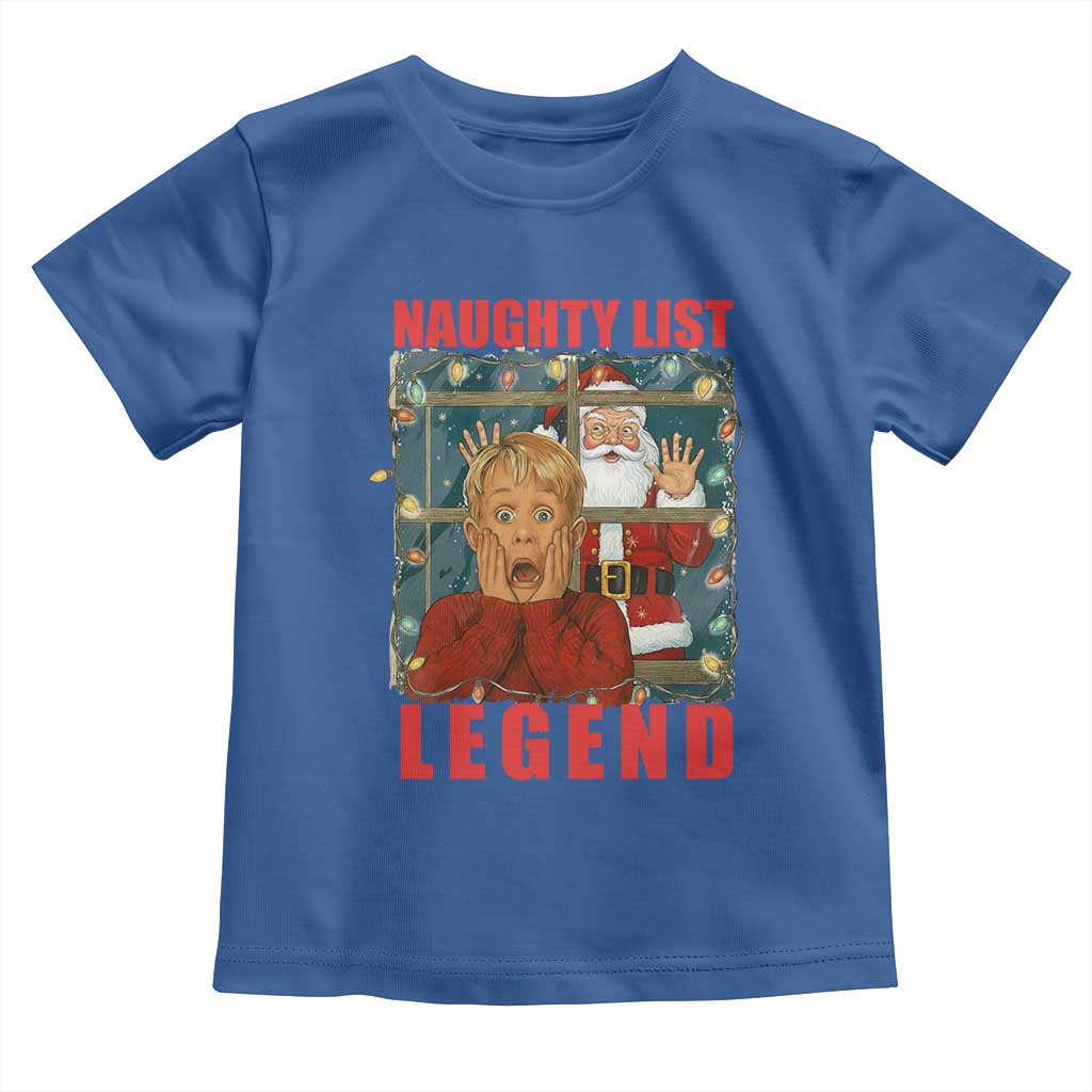 Santa Christmas Movie Funny Toddler T Shirt Naughty List Legend - Wonder Print Shop