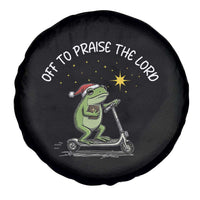Funny Frog Christian Spare Tire Cover Off To Praise The Lord - Wonder Print Shop
