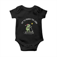 Funny Frog Christian Baby Onesie Off To Praise The Lord - Wonder Print Shop