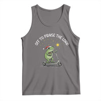 Funny Frog Christian Tank Top Off To Praise The Lord - Wonder Print Shop