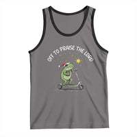 Funny Frog Christian Tank Top Off To Praise The Lord - Wonder Print Shop