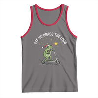 Funny Frog Christian Tank Top Off To Praise The Lord - Wonder Print Shop
