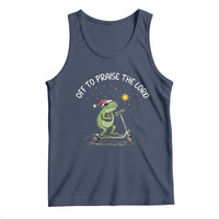 Funny Frog Christian Tank Top Off To Praise The Lord - Wonder Print Shop
