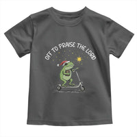 Funny Frog Christian Toddler T Shirt Off To Praise The Lord - Wonder Print Shop