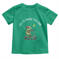Funny Frog Christian Toddler T Shirt Off To Praise The Lord - Wonder Print Shop