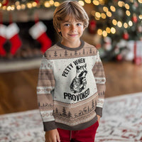 Petty When Provoked Ugly Christmas Sweater Funny Raccoon Meme - Wonder Print Shop