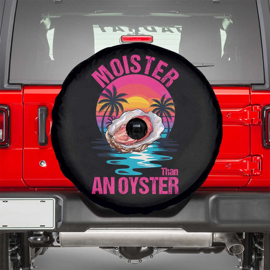 Moister Than An Oyster Spare Tire Cover Funny Inappropriate Adult Humor Women - Wonder Print Shop