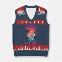 Moister Than An Oyster V-Neck Knit Sweater Vest Funny Inappropriate Adult Humor Women - Wonder Print Shop