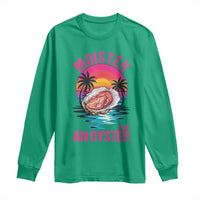 Moister Than An Oyster Long Sleeve Shirt Funny Inappropriate Adult Humor Women - Wonder Print Shop