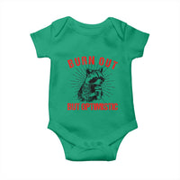 Burnt Out But Optimistic Baby Onesie Funny Raccoon Meme - Wonder Print Shop