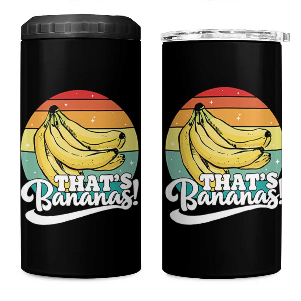 That's Bananas 4 in 1 Can Cooler Tumbler Funny Banana Lover Saying - Wonder Print Shop