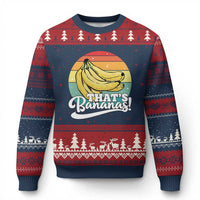 That's Bananas Ugly Christmas Sweater Funny Banana Lover Saying - Wonder Print Shop