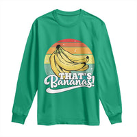 That's Bananas Long Sleeve Shirt Funny Banana Lover Saying - Wonder Print Shop