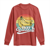 That's Bananas Long Sleeve Shirt Funny Banana Lover Saying - Wonder Print Shop