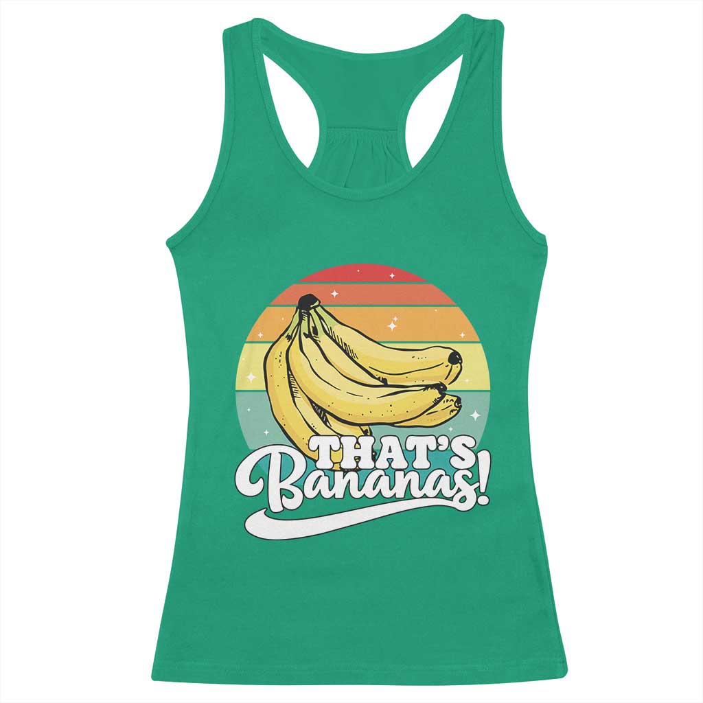 That's Bananas Racerback Tank Top Funny Banana Lover Saying - Wonder Print Shop