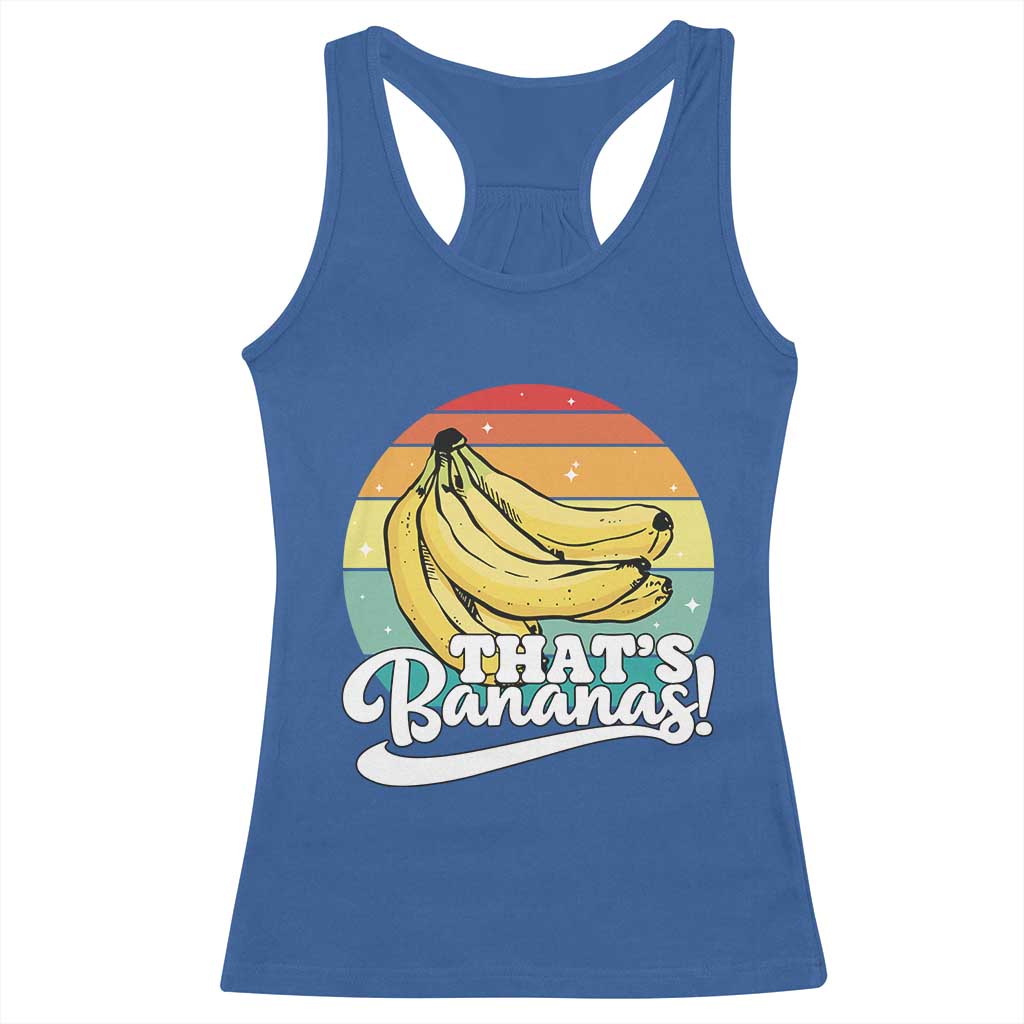 That's Bananas Racerback Tank Top Funny Banana Lover Saying - Wonder Print Shop