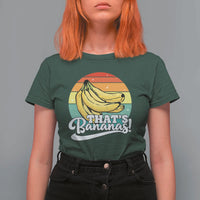 That's Bananas T Shirt For Women Funny Banana Lover Saying - Wonder Print Shop