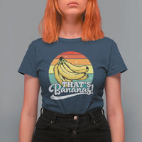 That's Bananas T Shirt For Women Funny Banana Lover Saying - Wonder Print Shop