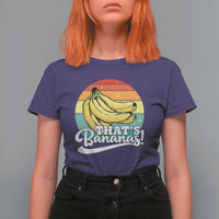 That's Bananas T Shirt For Women Funny Banana Lover Saying - Wonder Print Shop