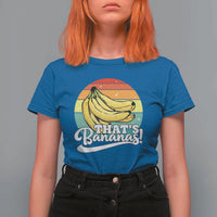 That's Bananas T Shirt For Women Funny Banana Lover Saying - Wonder Print Shop