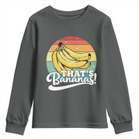 That's Bananas Youth Sweatshirt Funny Banana Lover Saying - Wonder Print Shop