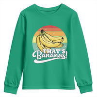 That's Bananas Youth Sweatshirt Funny Banana Lover Saying - Wonder Print Shop