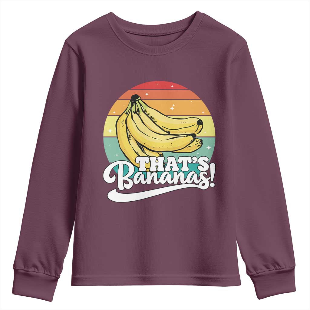 That's Bananas Youth Sweatshirt Funny Banana Lover Saying - Wonder Print Shop