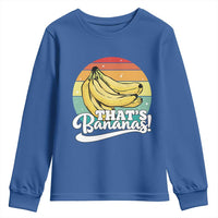 That's Bananas Youth Sweatshirt Funny Banana Lover Saying - Wonder Print Shop