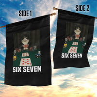 67 Poker Cat Garden Flag Funny Six Seven Meme - Wonder Print Shop
