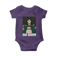 67 Poker Cat Baby Onesie Funny Six Seven Meme - Wonder Print Shop