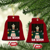 67 Poker Cat Ceramic Ornament Funny Six Seven Meme - Wonder Print Shop