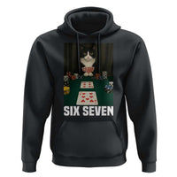 67 Poker Cat Hoodie Funny Six Seven Meme - Wonder Print Shop