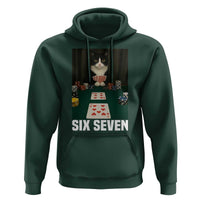 67 Poker Cat Hoodie Funny Six Seven Meme - Wonder Print Shop