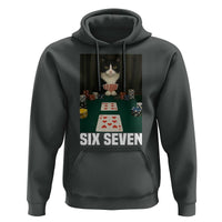 67 Poker Cat Hoodie Funny Six Seven Meme - Wonder Print Shop