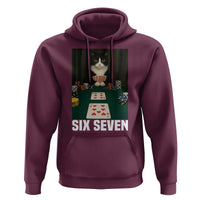67 Poker Cat Hoodie Funny Six Seven Meme - Wonder Print Shop